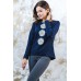Embroidered sweatshirt "Bouquet of Chamomiles"